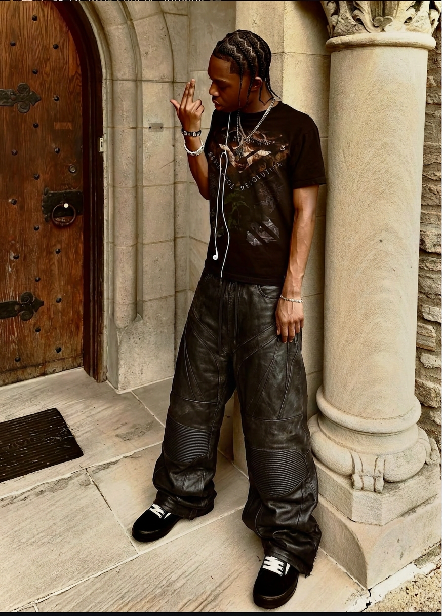 Baggy Biker Jeans